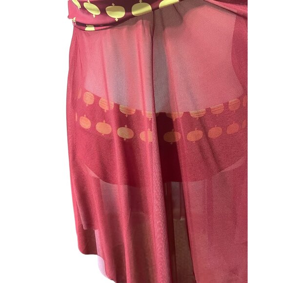 NWOT Women Swimsuit Red Mesh Bikini Size M - Picture 7 of 12